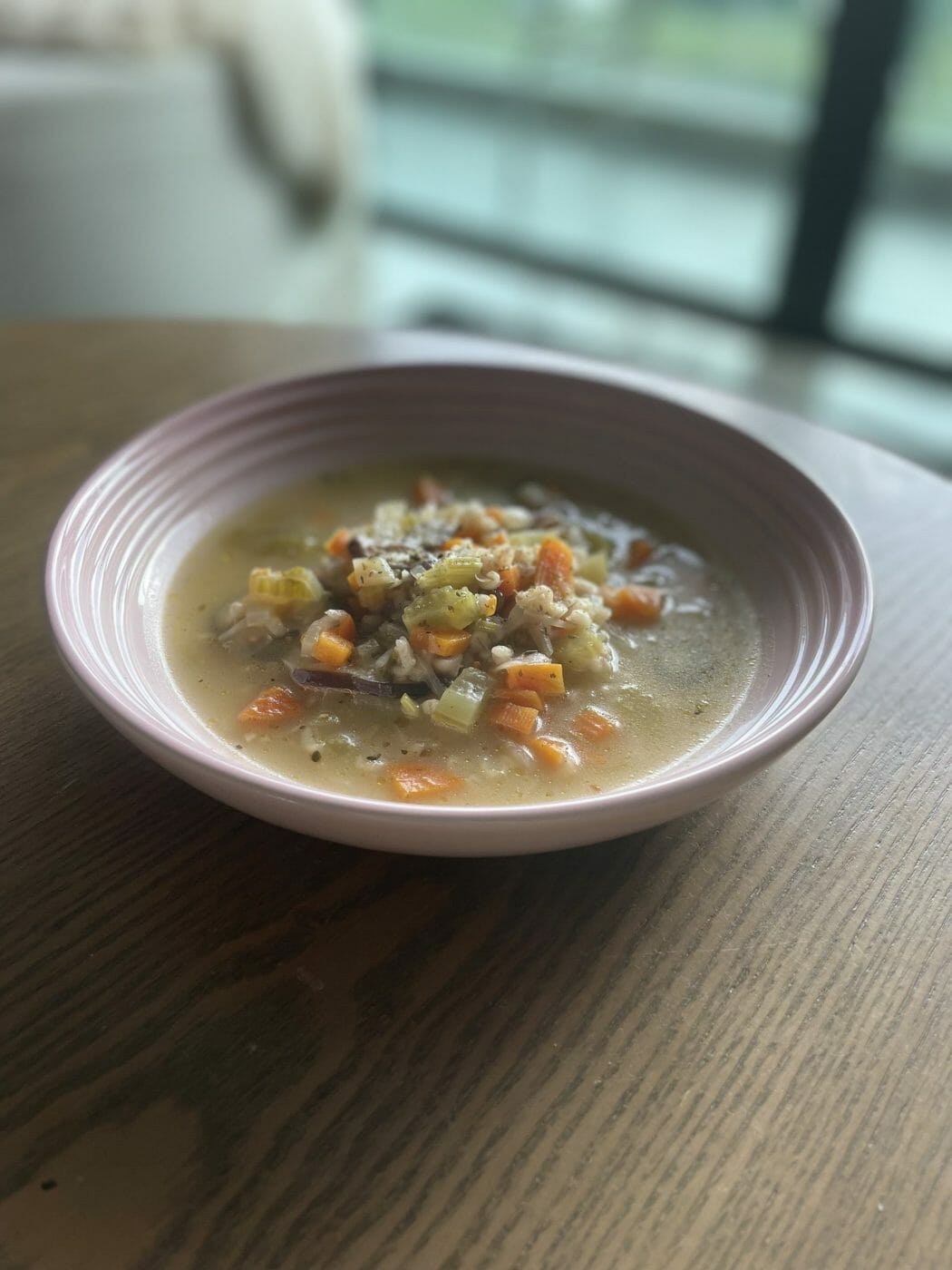 home cooked delicious barley soup