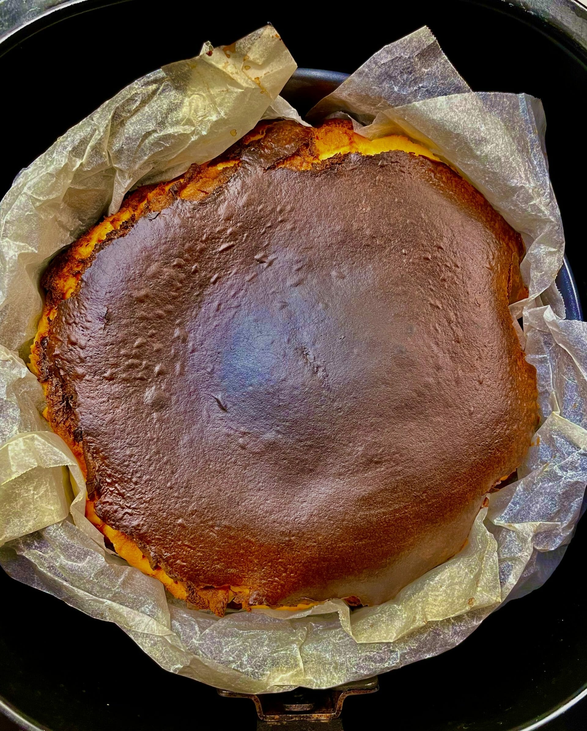 freshly baked cheesecake